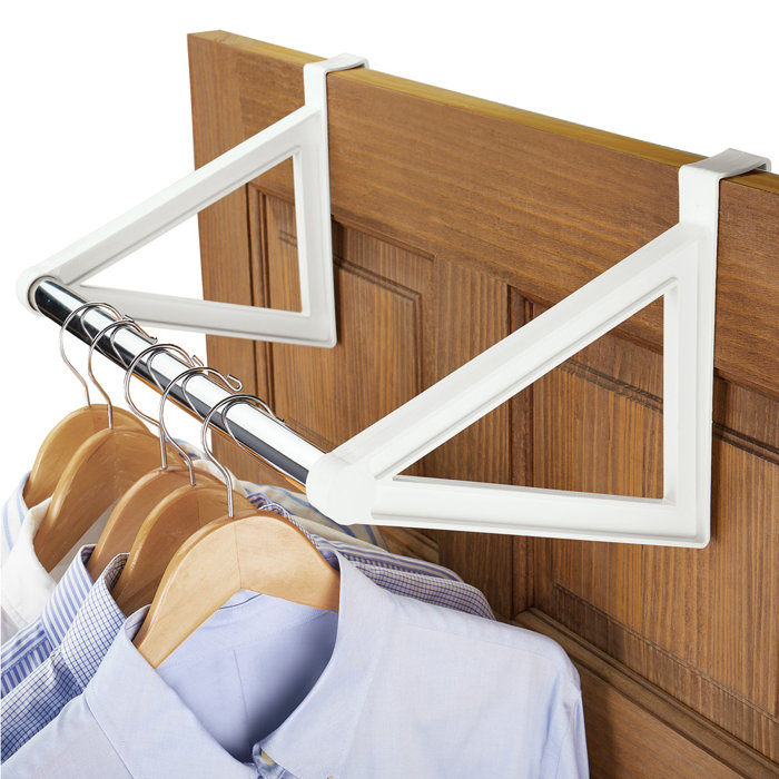 closet shelf with hanging bar